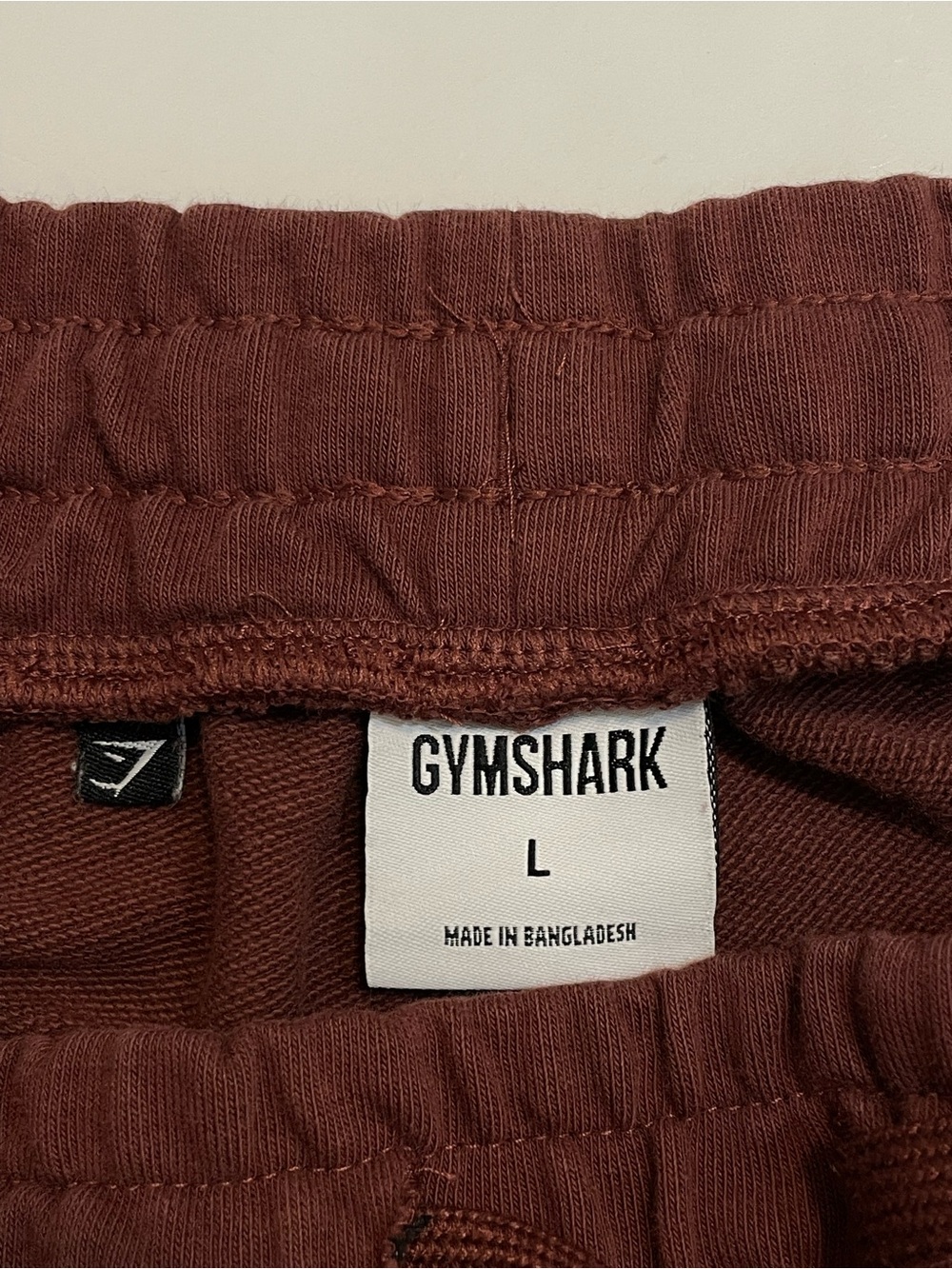 Gymshark Training Fleece Joggers Sweatpants Maroon Size Large - Picture 8 of 10